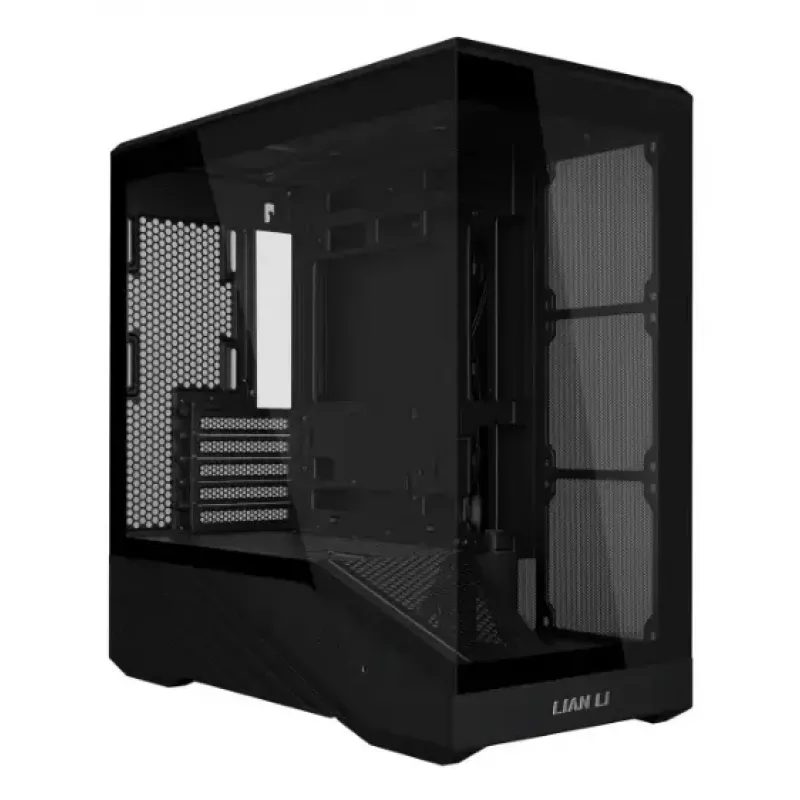 Mini Tower obudowa PC Lian Li Vector V100R MINI — Mini-ITX/Micro-ATX, szkło hartowane, 3x120mm wentylatory boczne + 1x120mm wentylator tylny, 2x 2,5 cala + 1x 3,5 cala zatoki, czarna