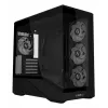 Mini Tower obudowa PC Lian Li Vector V100R MINI — Mini-ITX/Micro-ATX, szkło hartowane, 3x120mm wentylatory boczne + 1x120mm wentylator tylny, 2x 2,5 cala + 1x 3,5 cala zatoki, czarna