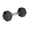 Gumowane hantle żeliwne HEX 2x9 kg REBEL ACTIVE