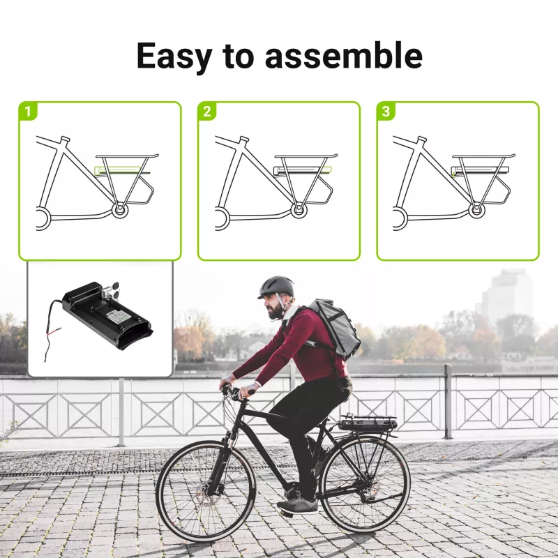 Akumulator do e-roweru - bagażnik tylny - 24V - 13Ah