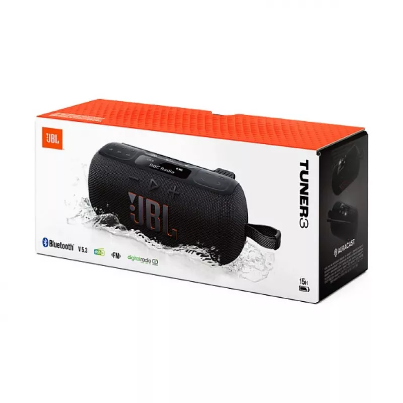 Przenośne radio JBL Tuner 3 czarne DAB DAB+ FM 7W