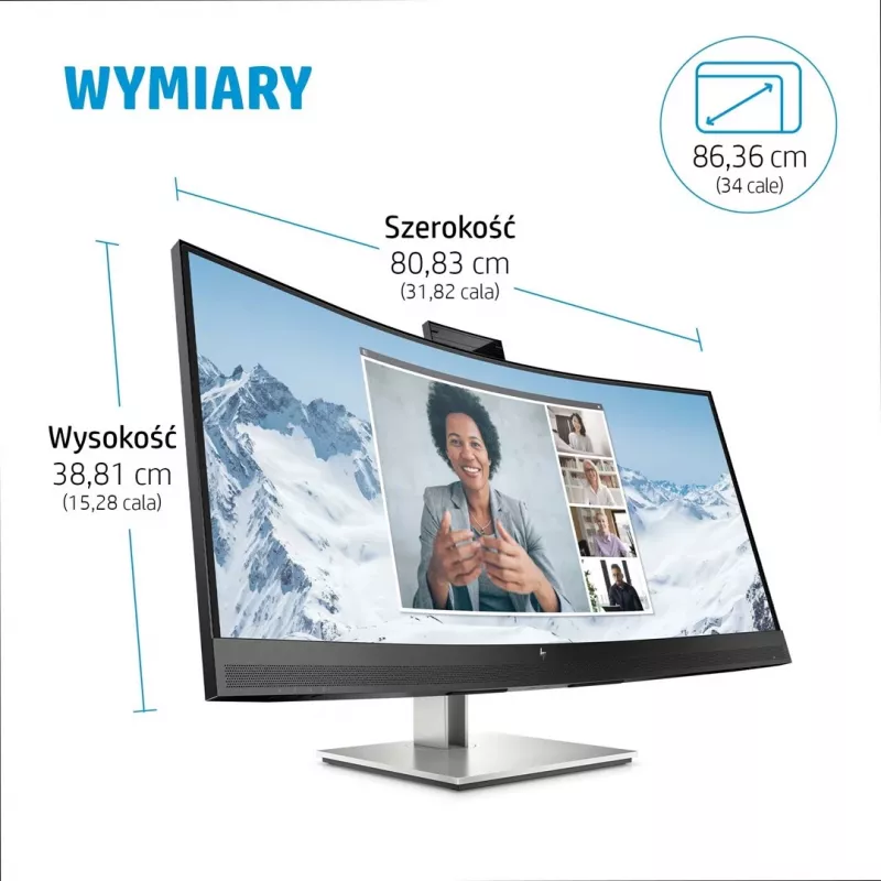 Monitor HP E34m G4 34 cale Wide Quad HD 3440 x 1440 pikseli