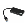 Hub interfejsów iBox IUH3F56 USB 3.2 Gen 1 (3.1 Gen 1) Type-A 5000 Mbit/s Czarny