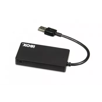 Hub interfejsów iBox IUH3F56 USB 3.2 Gen 1 (3.1 Gen 1) Type-A 5000 Mbit/s Czarny