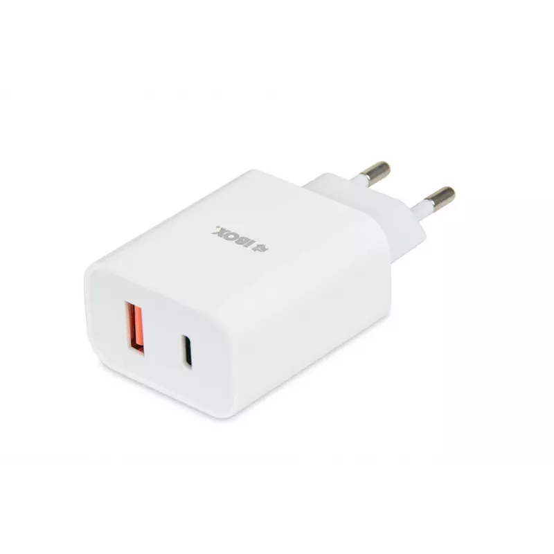 Ładowarka sieciowa iBox C-36 uniwersalna biała USB szybkie ładowanie