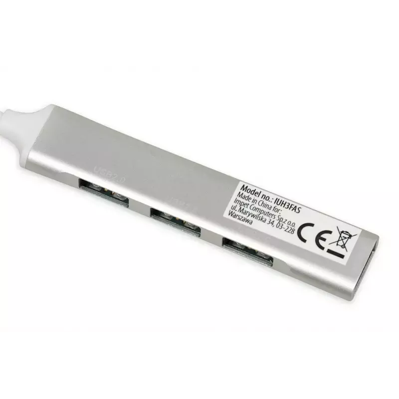 Koncentrator USB IBOX IUH3FAS — 1× USB 3.0, 3× USB 2.0