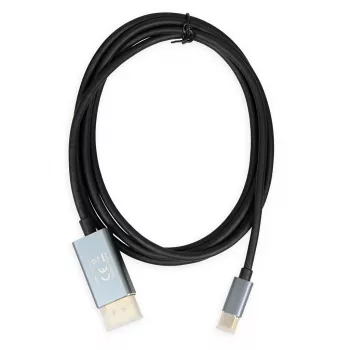 Adapter kabla wideo IBOX ITVCDP4K USB Typu-C do DisplayPort 1,8 m Czarny
