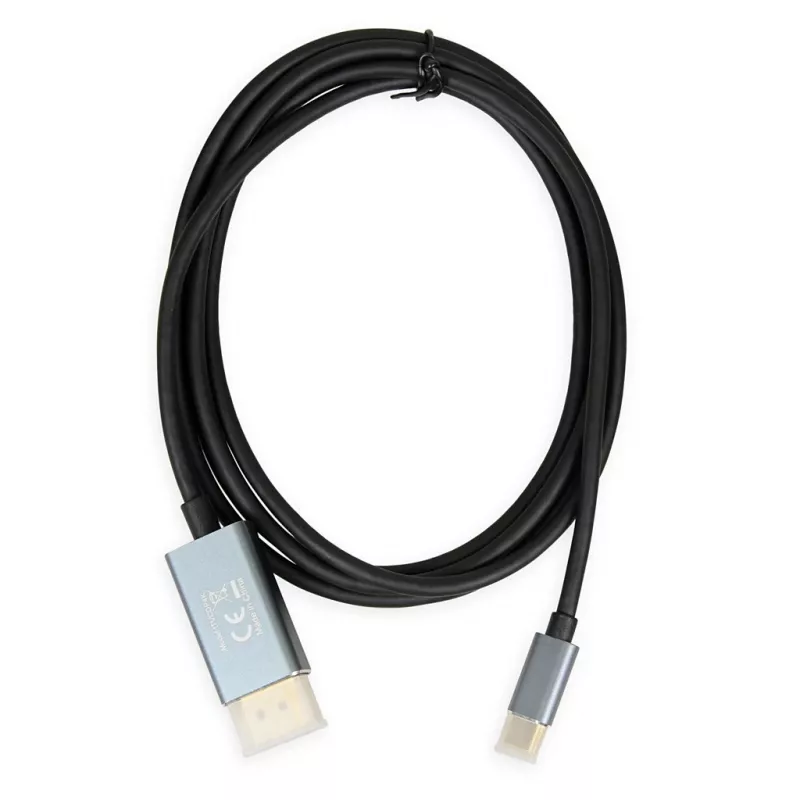 Adapter kabla wideo IBOX ITVCDP4K USB Typu-C do DisplayPort 1,8 m Czarny