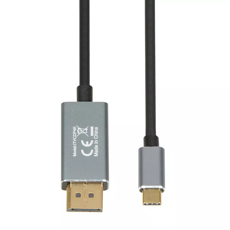 Adapter kabla wideo IBOX ITVCDP4K USB Typu-C do DisplayPort 1,8 m Czarny
