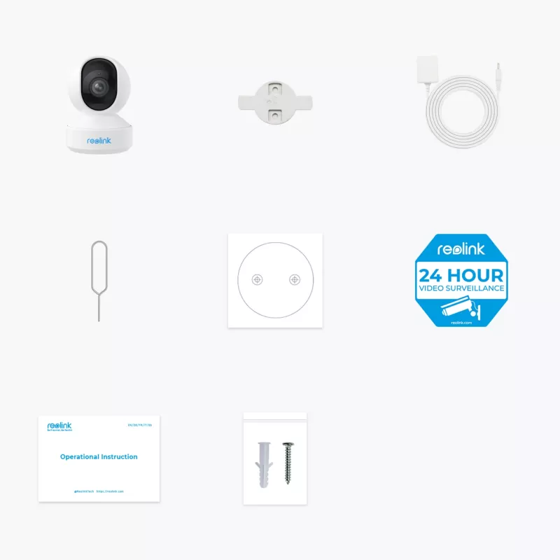 Reolink | Super HD WiFi Camera | E Series E340 | PTZ | 5 MP | 2.8-4mm/F2.0 | H.264 | Micro SD, maks. 512 GB