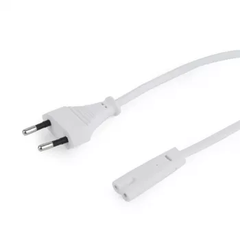 Kabel zasilający Gembird PC-184/2-W — 1,8 m, wtyczka typu C do łącznika C8, biały