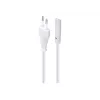 Kabel zasilający Gembird PC-184/2-W — 1,8 m, wtyczka typu C do łącznika C8, biały