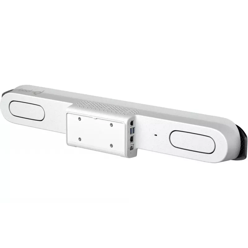 HP POLY POLY Studio X52 All‑In‑One Video Bar — 4K UHD, 30 fps, 95° FOV, 5x zoom cyfrowy, Wi‑Fi, Bluetooth, Android, Biały