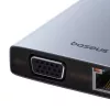 Hub 13w1 Baseus PortalJoy USB-C na HDMI+DP+VGA+C+USB+PD+RJ45+SD/TF+3,5 mm (szary)