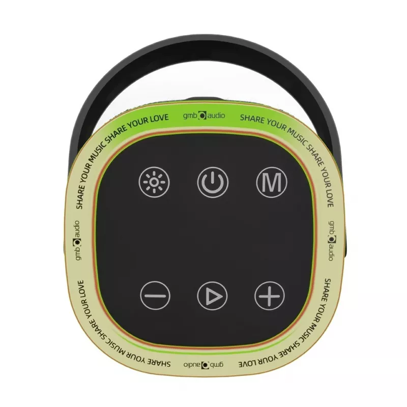 Głośnik przenośny GEMBIRD SPK-BT-LED-06, Bluetooth, wbudowane diody LED, akumulator