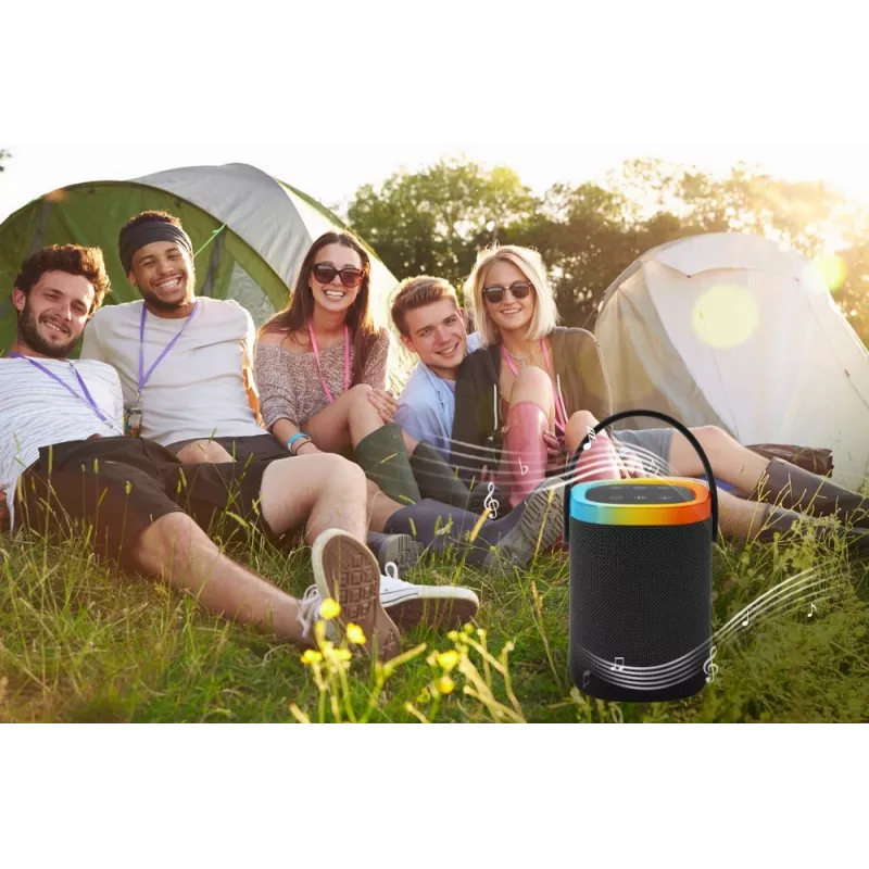 Głośnik przenośny GEMBIRD SPK-BT-LED-06, Bluetooth, wbudowane diody LED, akumulator