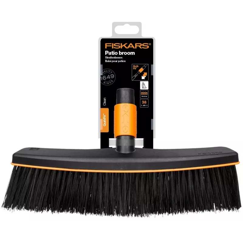 Fiskars 1001416 miotła z tworzywa sztucznego czarno-pomarańczowa