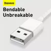 Kabel USB Baseus Superior USB 2.0 1,5 m USB A USB C/Micro USB A/Lightning Biały