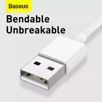 Kabel USB Baseus Superior USB 2.0 1,5 m USB A USB C/Micro USB A/Lightning Biały