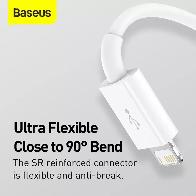 Kabel USB Baseus Superior USB 2.0 1,5 m USB A USB C/Micro USB A/Lightning Biały