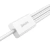 Kabel USB Baseus Superior USB 2.0 1,5 m USB A USB C/Micro USB A/Lightning Biały