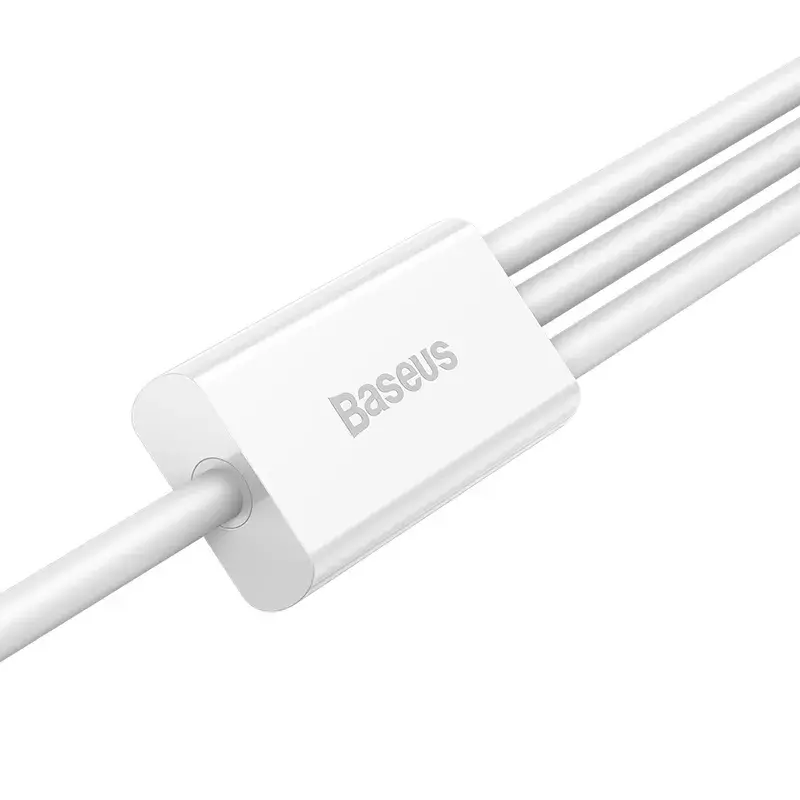 Kabel USB Baseus Superior USB 2.0 1,5 m USB A USB C/Micro USB A/Lightning Biały