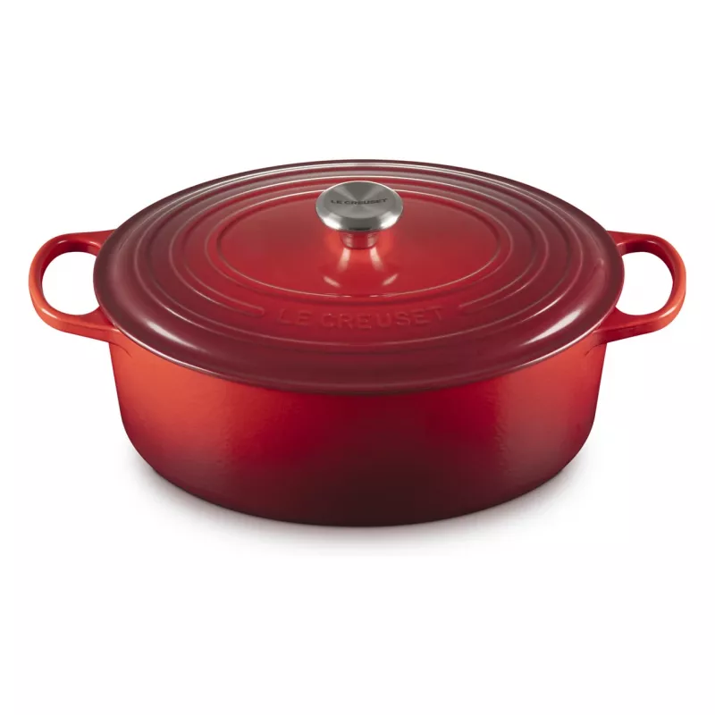 Le Creuset Signature ovalna brytfanna Cherry czerwony 33 cm