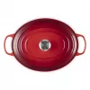 Le Creuset Signature ovalna brytfanna Cherry czerwony 33 cm