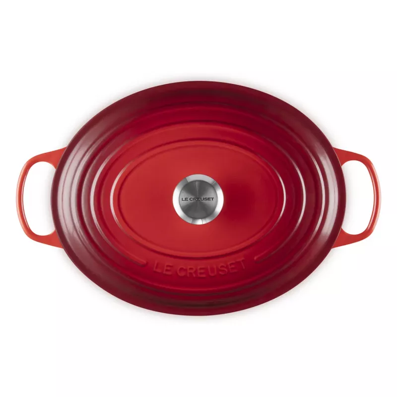 Le Creuset Signature ovalna brytfanna Cherry czerwony 33 cm