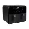 Frytkownica beztłuszczowa Princess 1.182068.01.001 dwukoszowa gorące powietrze 8 L 2400 W 220°C dotykowy LED (czarna)