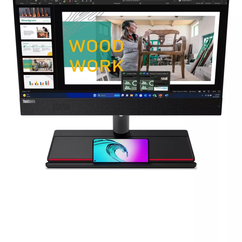 Komputer All-in-One Lenovo ThinkCentre M90a Gen 5 Intel Core i5 8 GB 512 GB Intel UHD Graphics Windows 11 Pro