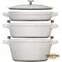 Staub La Cocotte 4.2 L okrągły żeliwny garnek do zapiekania