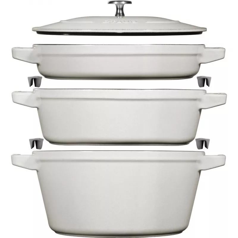 Staub La Cocotte 4.2 L okrągły żeliwny garnek do zapiekania