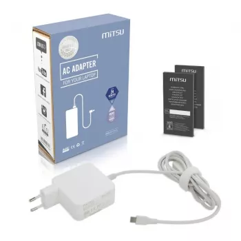 Zasilacz sieciowy MITSU ZM/USBC45W 45W USB Type-C biała, jednoportowa ładowarka