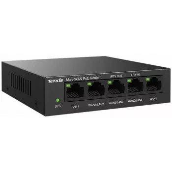 Wired Router Tenda G0-5G-PoE Gigabit Ethernet Czarny IPSec VPN