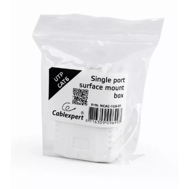 Adapter PoE Gembird NCAC-1U6-01 do kabli Cat6, biały