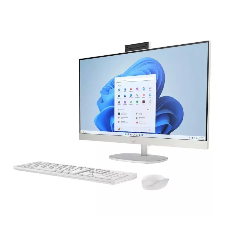 Komputer All-in-One HP 27-cr0222nw — Komputer stacjonarny All-in-One HP z procesorem AMD Ryzen 7 7730U, 16 GB RAM, 512 GB SSD, 27 cali FHD, Windows 11 Home, Wi‑Fi 6