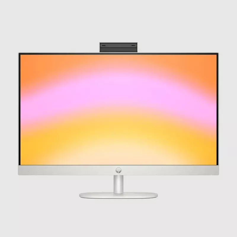 Komputer All-in-One HP 27-cr0232nw — AMD Ryzen 5 7520U, 16 GB RAM, 512 GB SSD, 27 cali FHD, Windows 11 Home, Wi‑Fi 6 (biały)