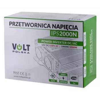 Przetwornica napięcia Volt Polska IPS 2000 N 12/230V 1000/2000 W
