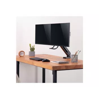 LOGILINK BP0102 podwójny uchwyt do monitora 17-27 cali stalowy oszczędzający miejsce