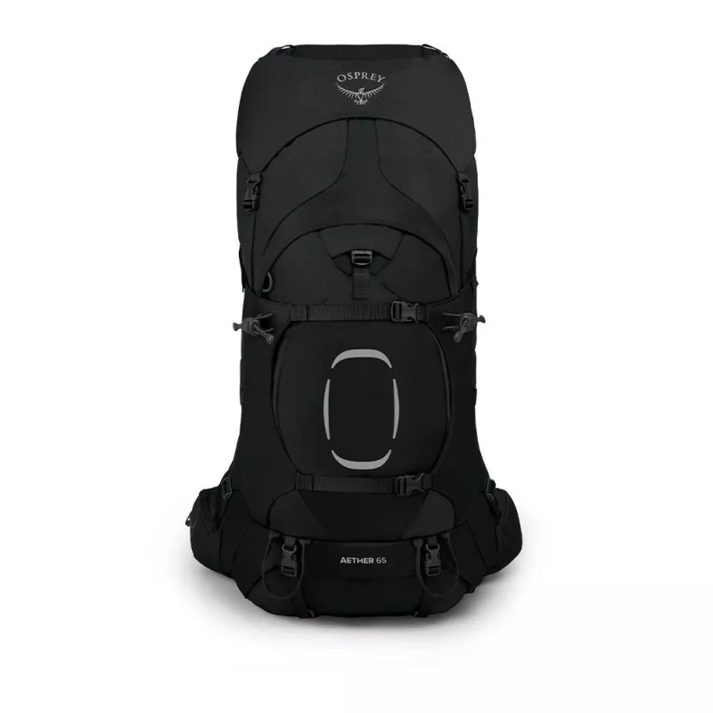Plecak Osprey Aether 65 — 65 L, nylon, czarny, 2,2 kg, szerokość 40 cm, męski