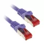 InLine Kabel krosowy S/FTP PiMF Kat.6 250MHz PVC miedź fioletowy 2m
