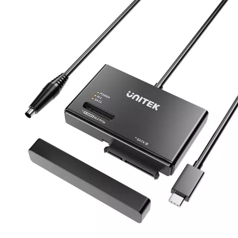 Obudowa na SSD UNITEK S1232A01-EU Czarna M.2/2,5 cala/3,5 cala 10 Gbit/s