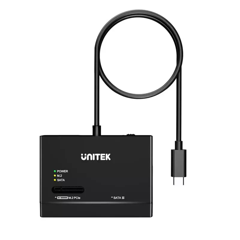 Obudowa na SSD UNITEK S1232A01-EU Czarna M.2/2,5 cala/3,5 cala 10 Gbit/s