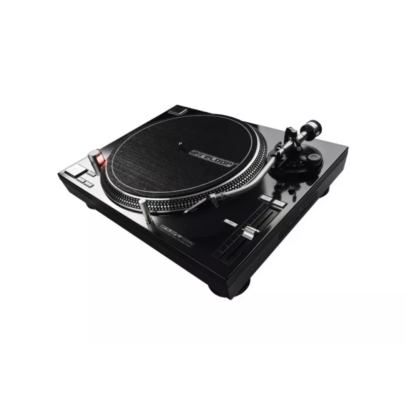 Gramofon DJ z napędem bezpośrednim Reloop RP-7000 MK2 — 33/45/78 obr./min, ramię S-kształtne, talerz aluminiowy, czarny