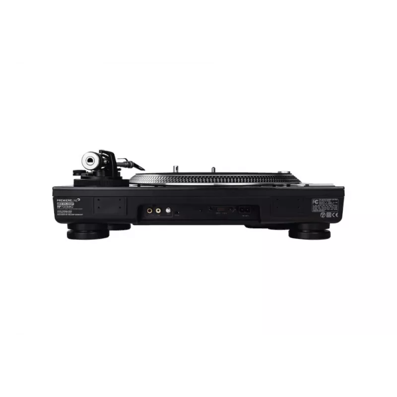 Gramofon DJ z napędem bezpośrednim Reloop RP-7000 MK2 — 33/45/78 obr./min, ramię S-kształtne, talerz aluminiowy, czarny
