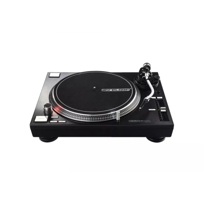 Gramofon DJ z napędem bezpośrednim Reloop RP-7000 MK2 — 33/45/78 obr./min, ramię S-kształtne, talerz aluminiowy, czarny