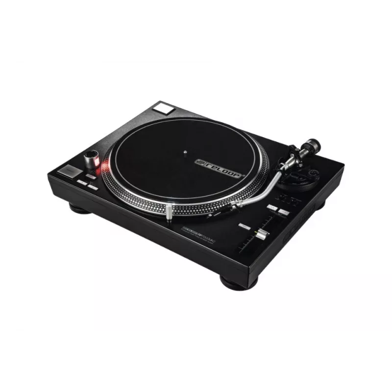 Gramofon DJ z napędem bezpośrednim Reloop RP-7000 MK2 — 33/45/78 obr./min, ramię S-kształtne, talerz aluminiowy, czarny