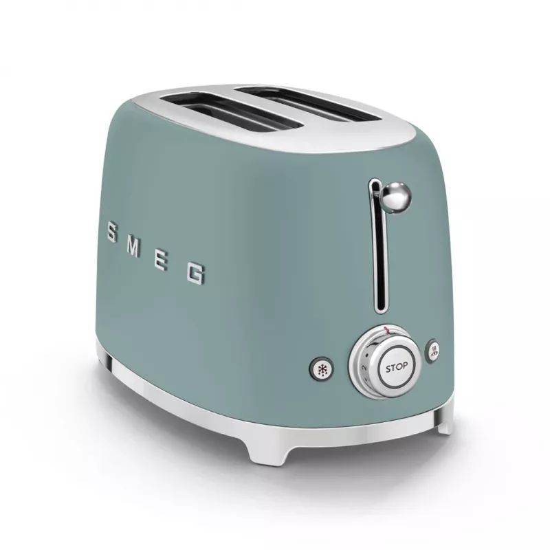 Toster Smeg TSF01EGMEU 6 2 kromki 950 W Chrom, Zielony