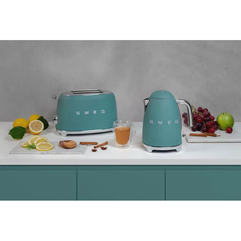 Toster Smeg TSF01EGMEU 6 2 kromki 950 W Chrom, Zielony